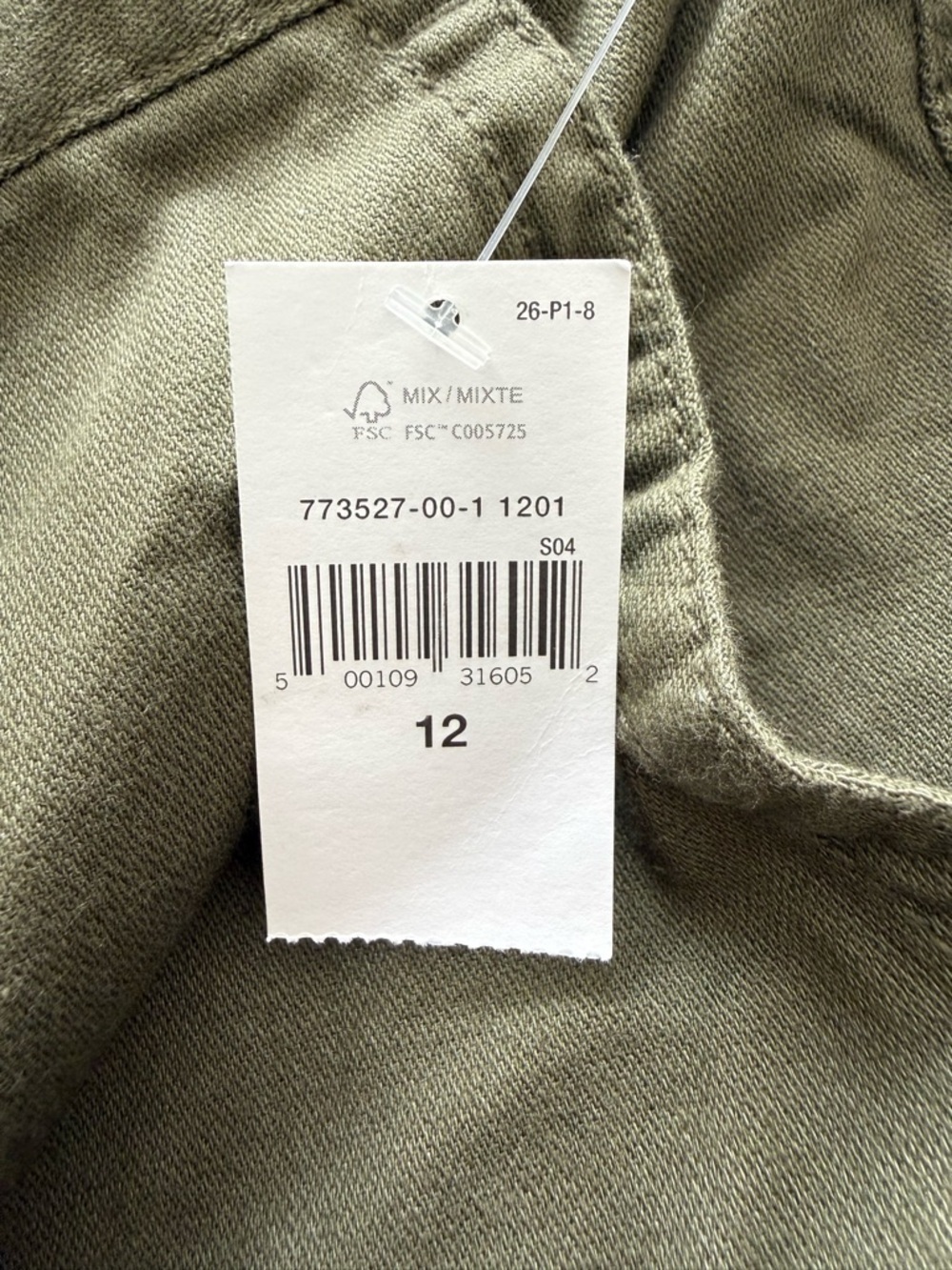 NWT GAP Girlfriend Cargo Joggers Olive Green Size 12 - Picture 4 of 10